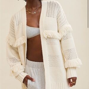 Aerie Fringe Cardigan Size L (Brand New)